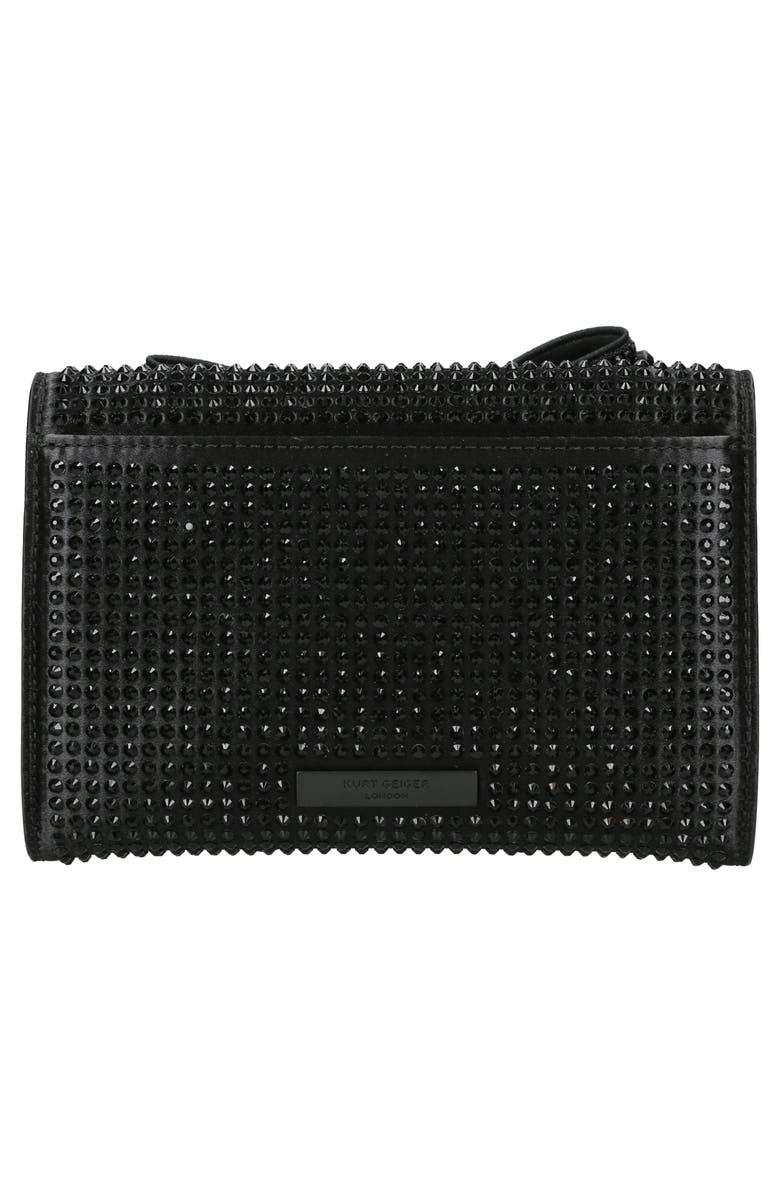 Kurt Geiger London Shoreditch Crystal Embellished Bow Wallet on a Chain, Alternate, color, 