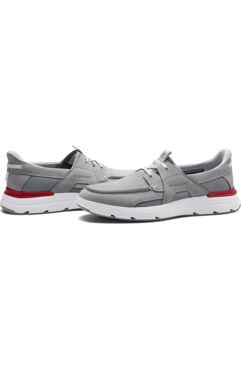 Rockport Seadon Boat Shoe, Alternate, color, Light Grey
