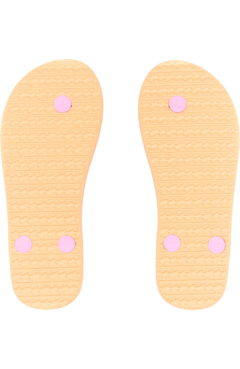 Billabong Kids' Fiji Flip Flop, Alternate, color, White Pink Multi