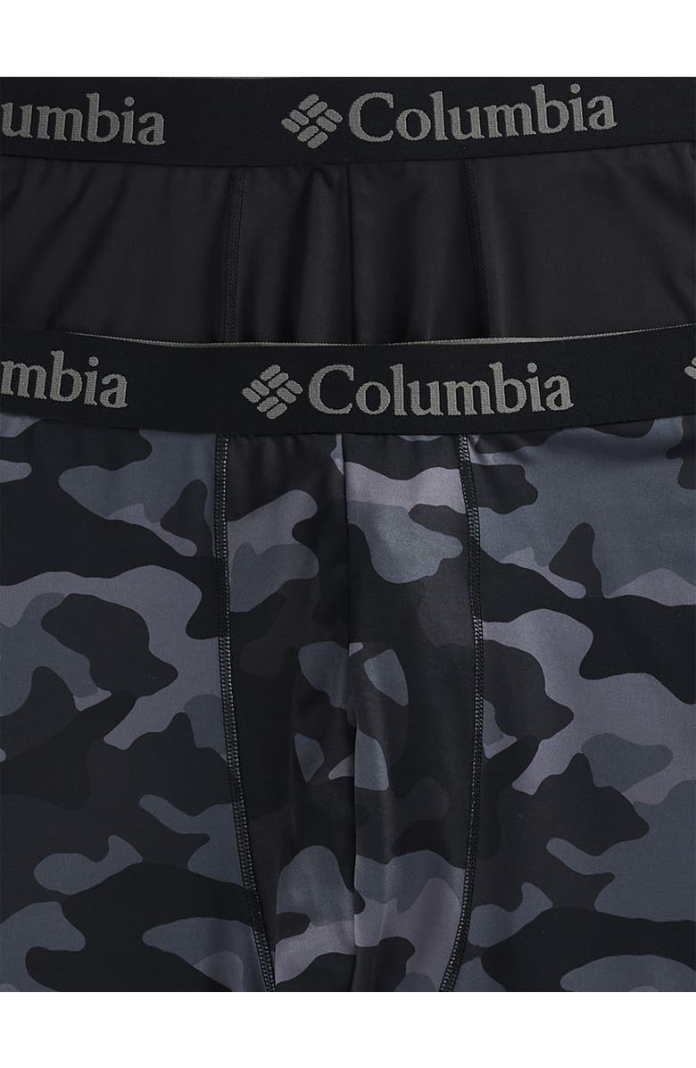 Columbia 2-pk Performance Boxer Briefs, Alternate, color, Camo Black