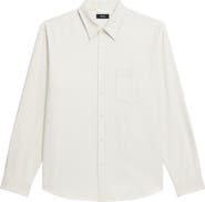 Theory Weekend Woods Check Cotton Button-Up Shirt