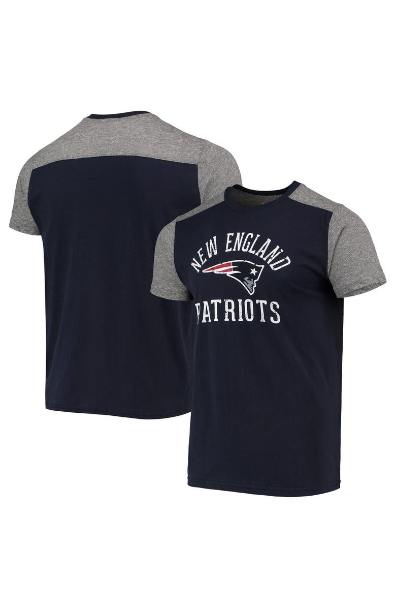Majestic Threads Men's Majestic Threads Navy/Gray New England Patriots Field Goal Slub T-Shirt, Main, color, Navy