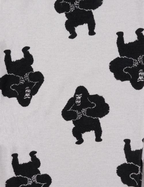 Leveret Kids Cotton Two-piece Printed Pajamas, Animals & Characters In Metallic