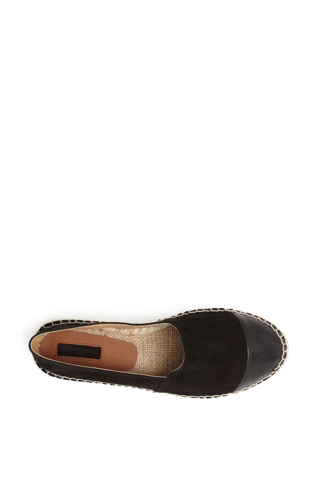 'Koala' Espadrille, Alternate, color, BLACK