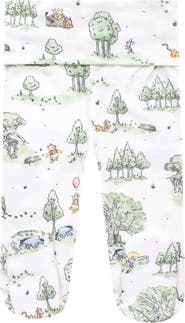 Copper Pearl Hundred Acre Woods Print Footed Pants