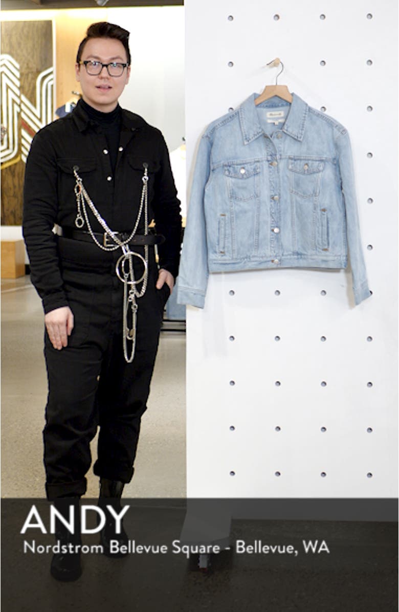 The Boxy Crop Jean Jacket, sales video thumbnail