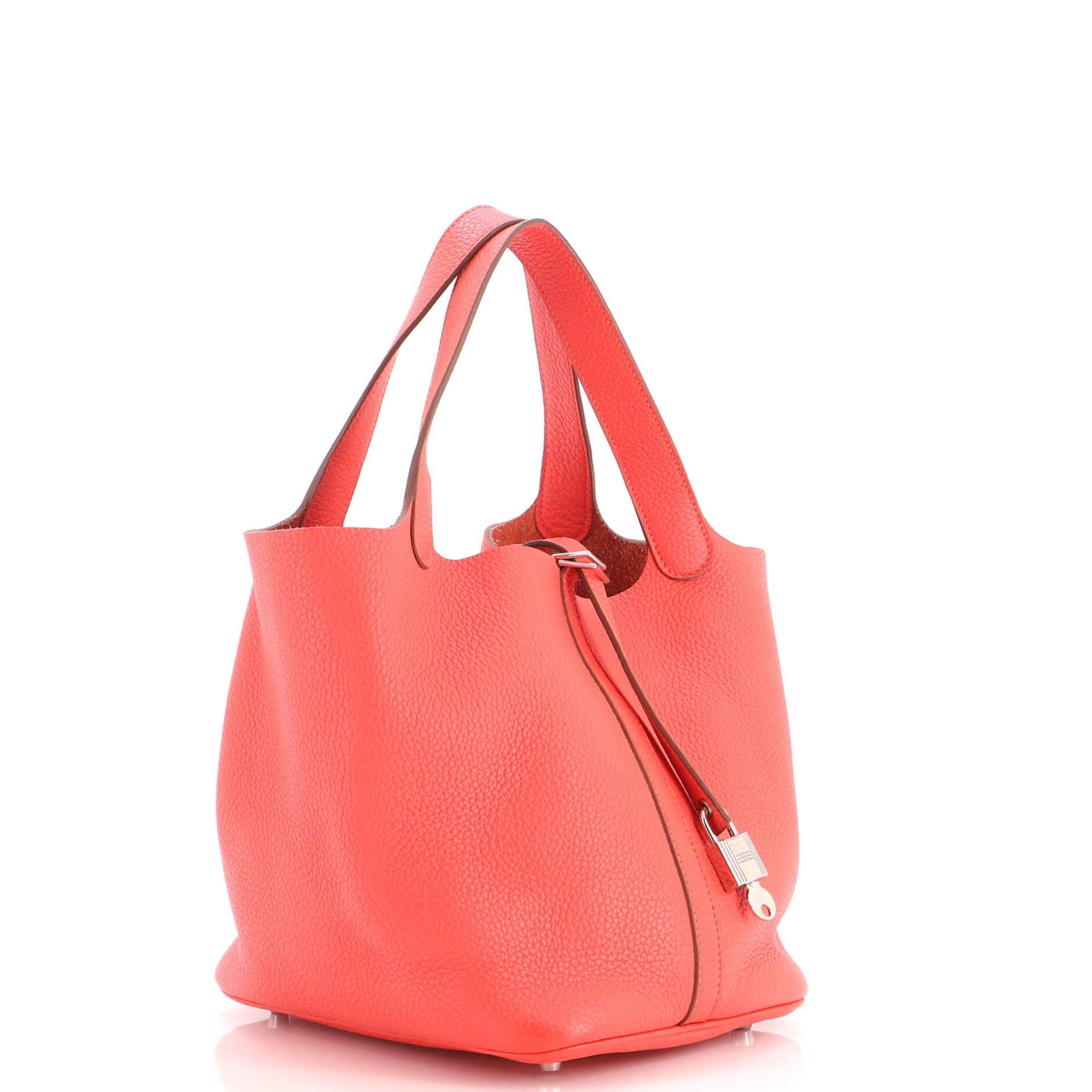 Picotin Lock Bag Clemence MM, Alternate, color, Red