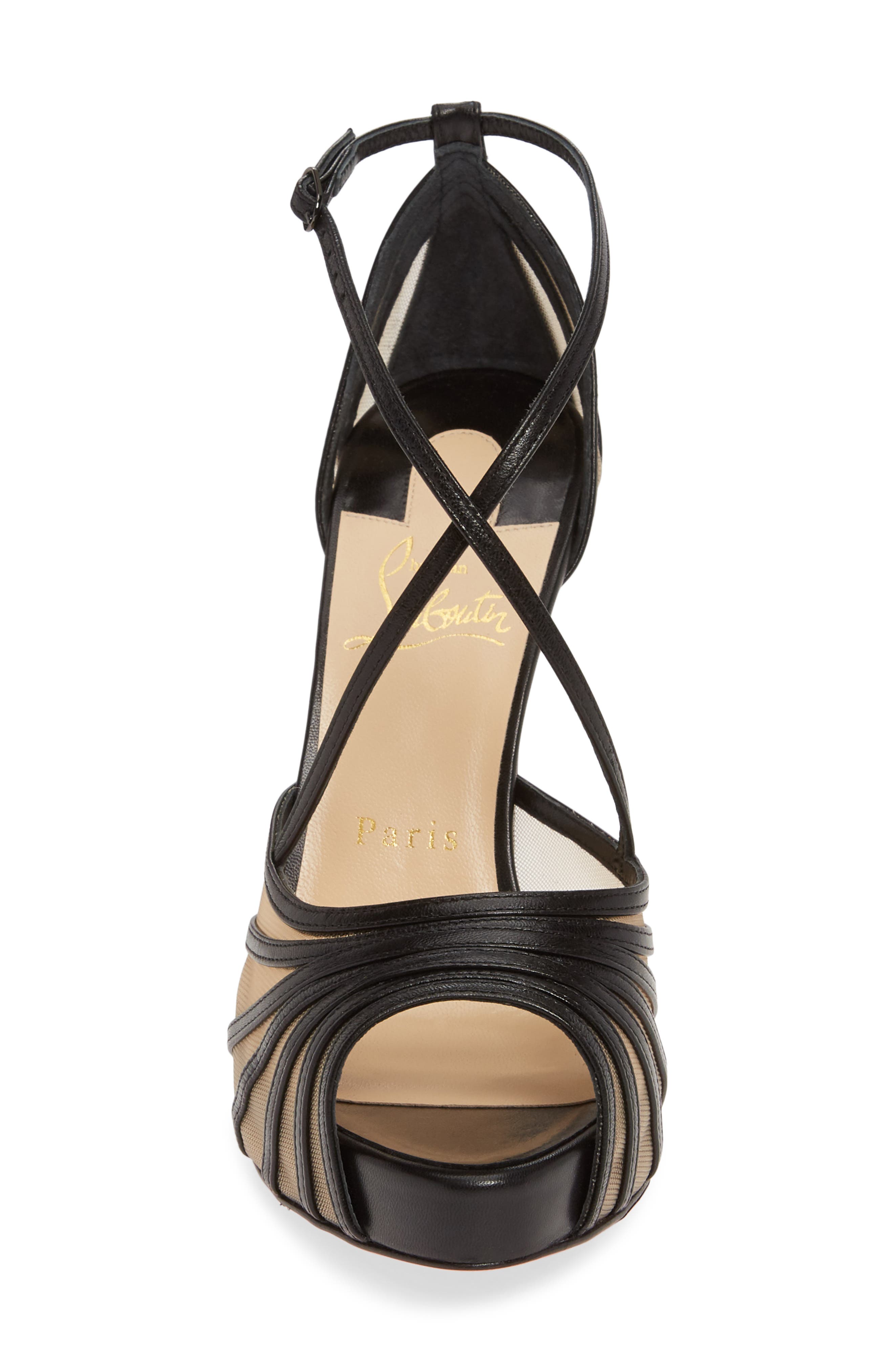 Christian Louboutin Filamenta Strappy Platform Sandal, Alternate, color, 