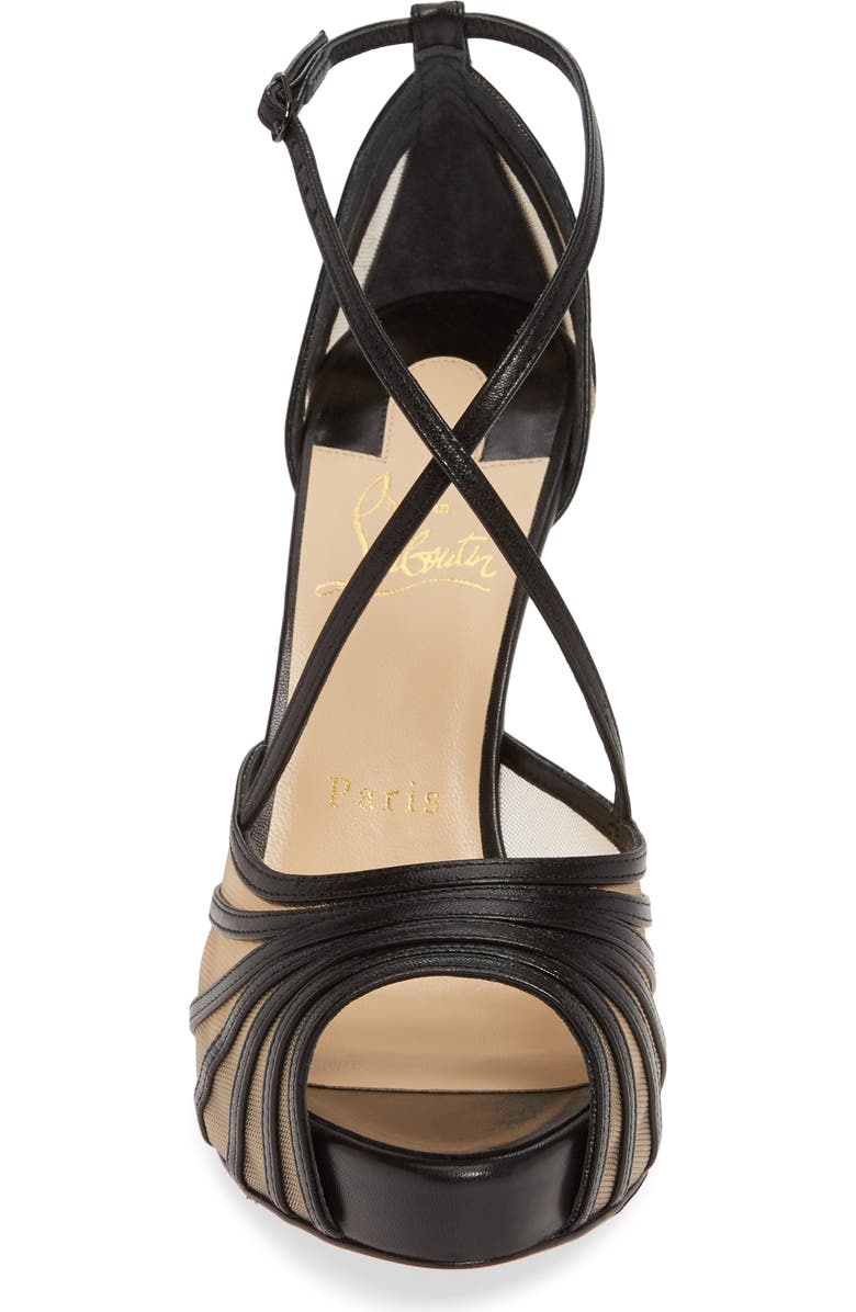 Christian Louboutin Filamenta Strappy Platform Sandal, Alternate, color,