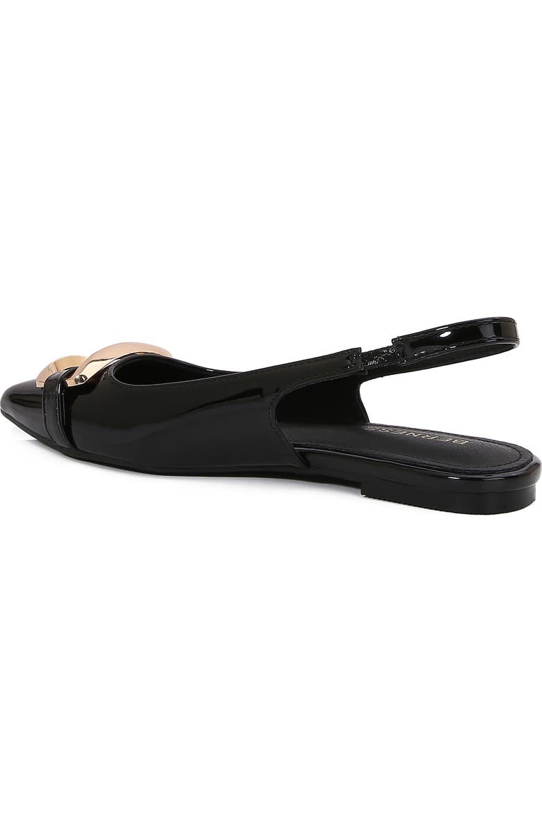 BERNESS Caeli Buckle Slingback Flat, Alternate, color, Black