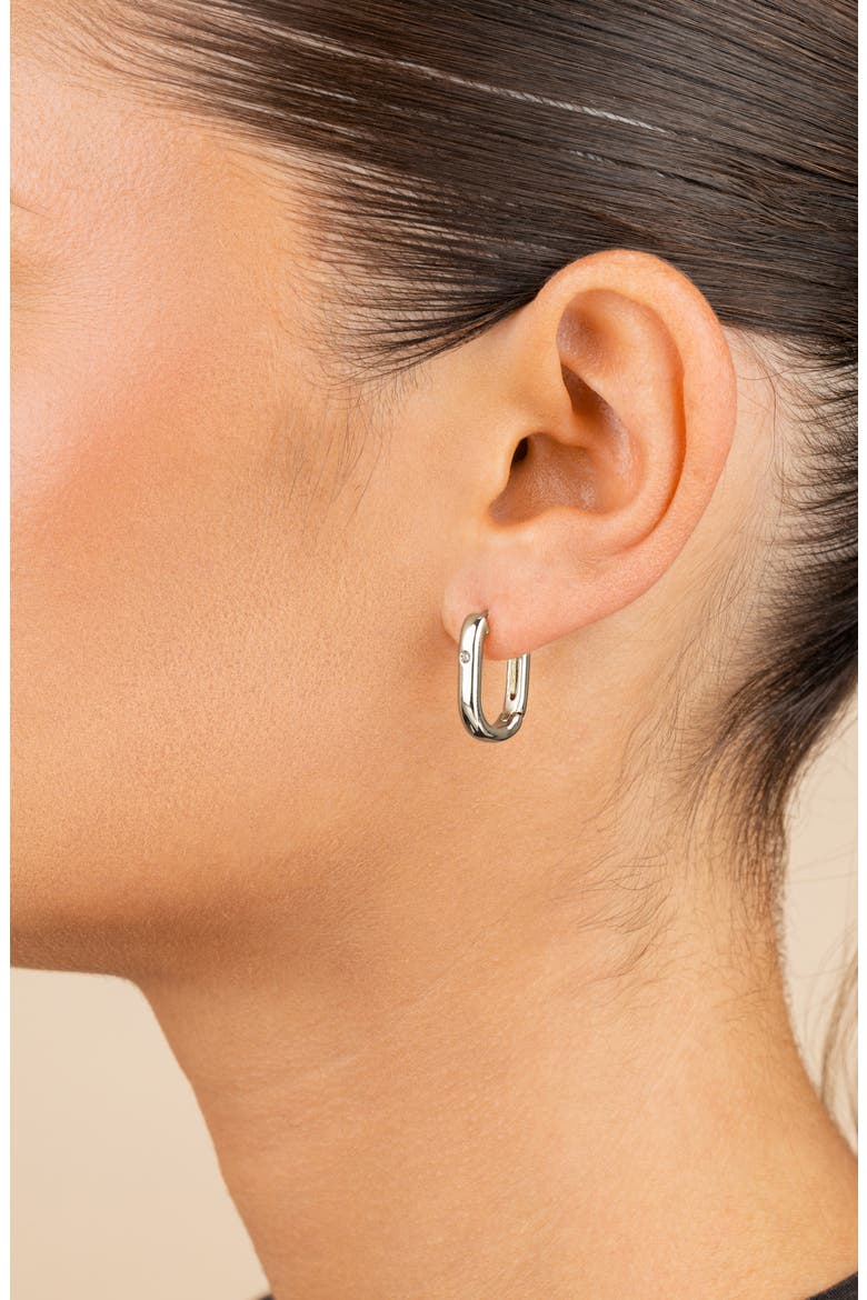 Arlet Hoop Earrings, Alternate, color, SILVER