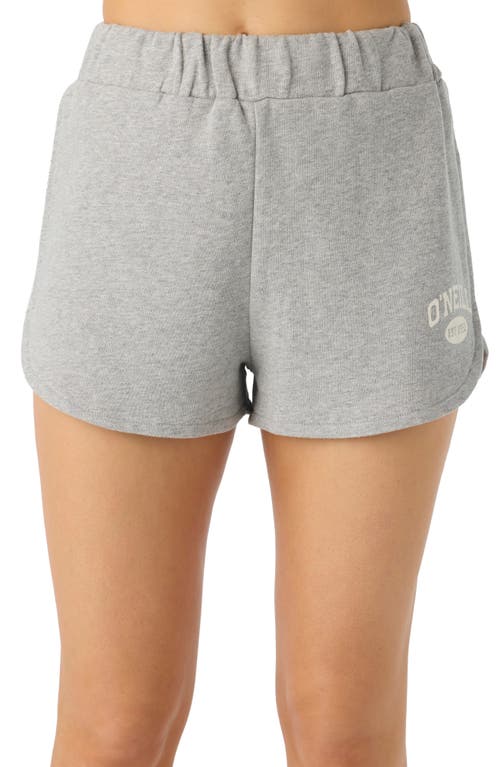 O'neill Karma French Terry Graphic Shorts In Heather Ash