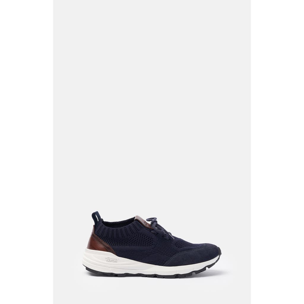 Scarosso Knit Mesh Athletic Sneakers In Blue