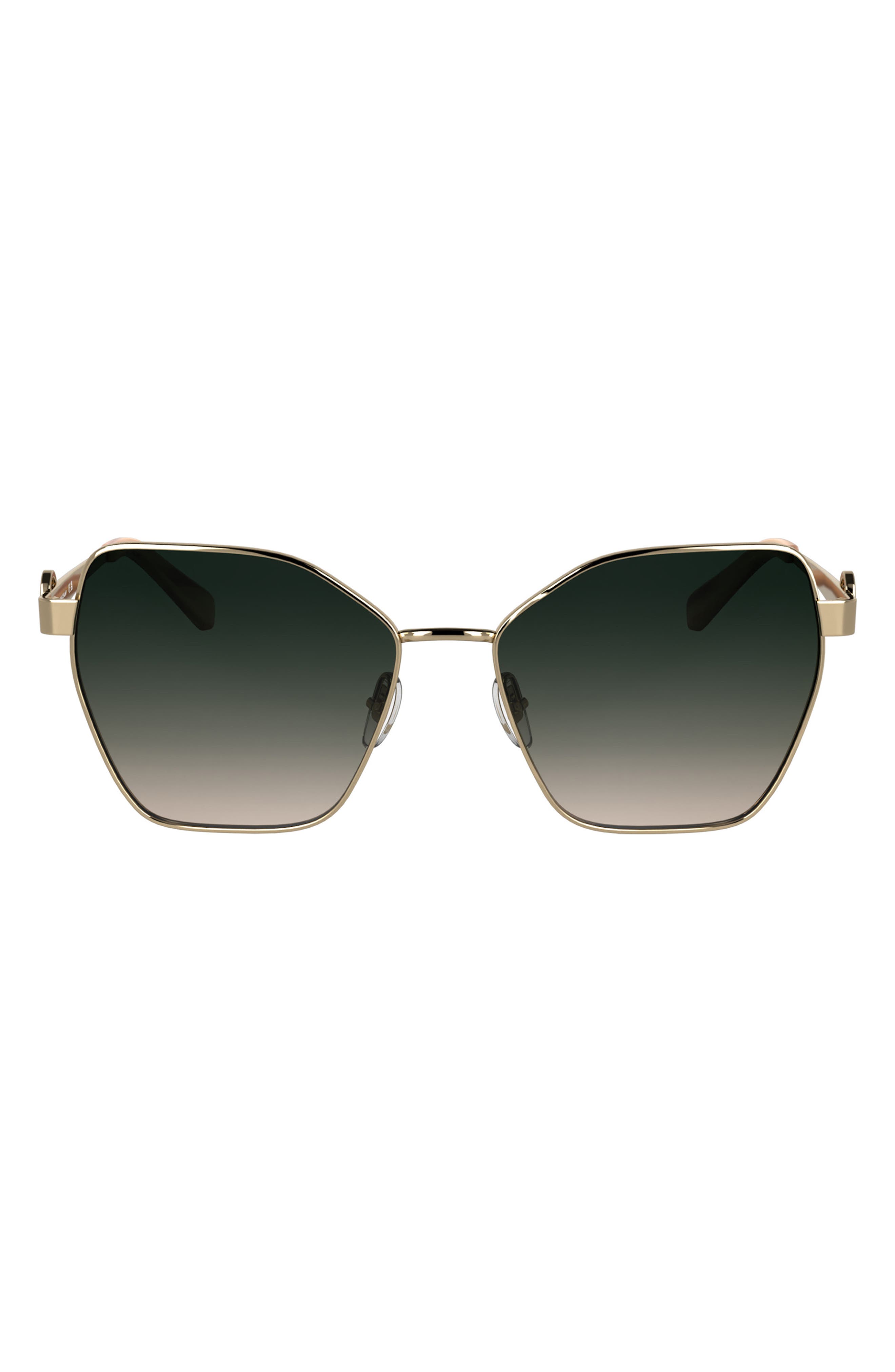 Longchamp 58mm Gradient Square Sunglasses