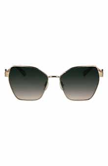Longchamp 58mm Gradient Square Sunglasses