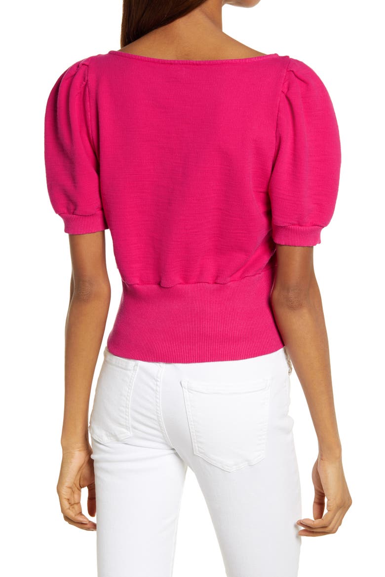 Walker Puff Sleeve Top, Alternate, color, FLORESCENT MAGE