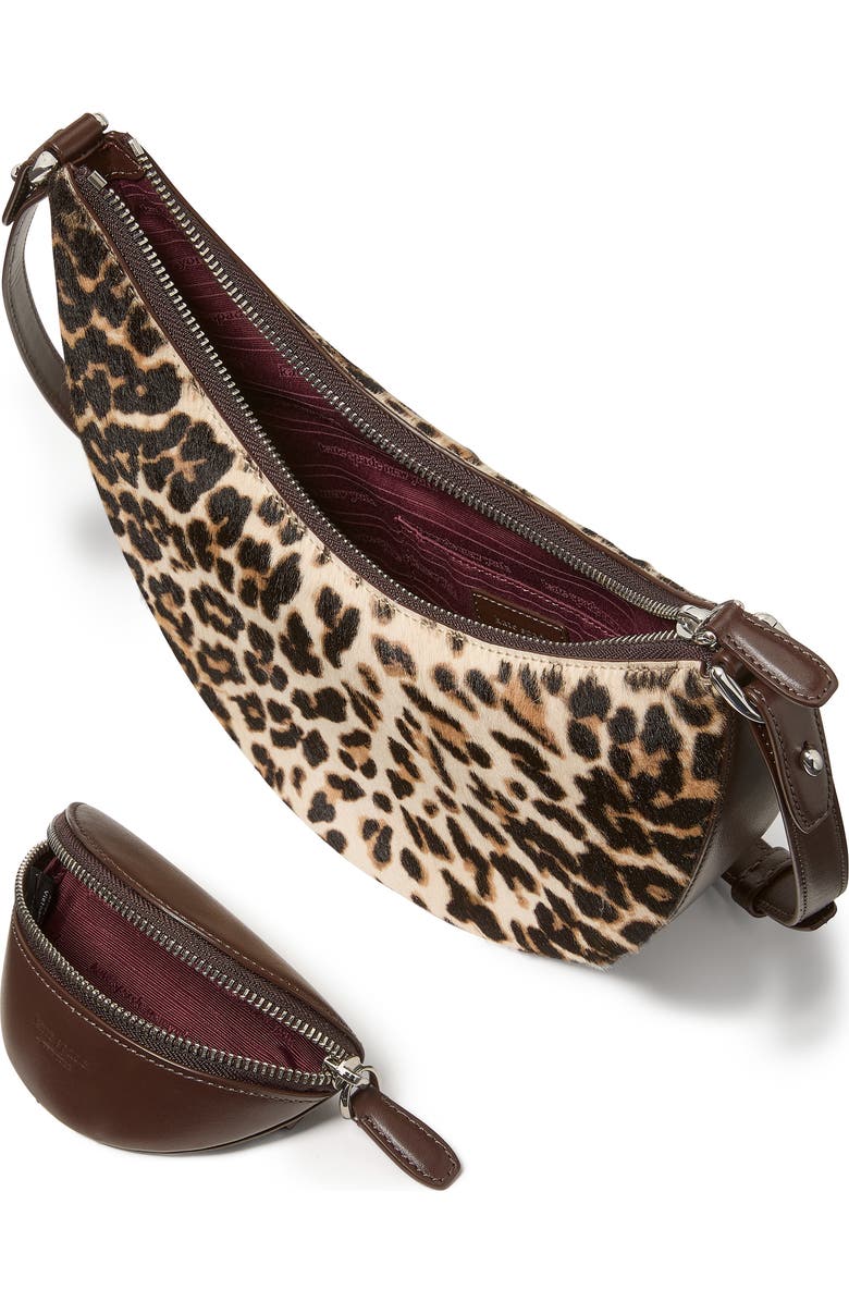 Kate Spade New York hug downtown genuine calf hair bag, Alternate, color, Leopard Multi