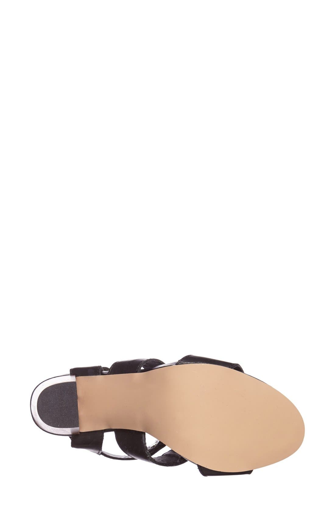 'Nevile' Sandal, Alternate, color, BLACK