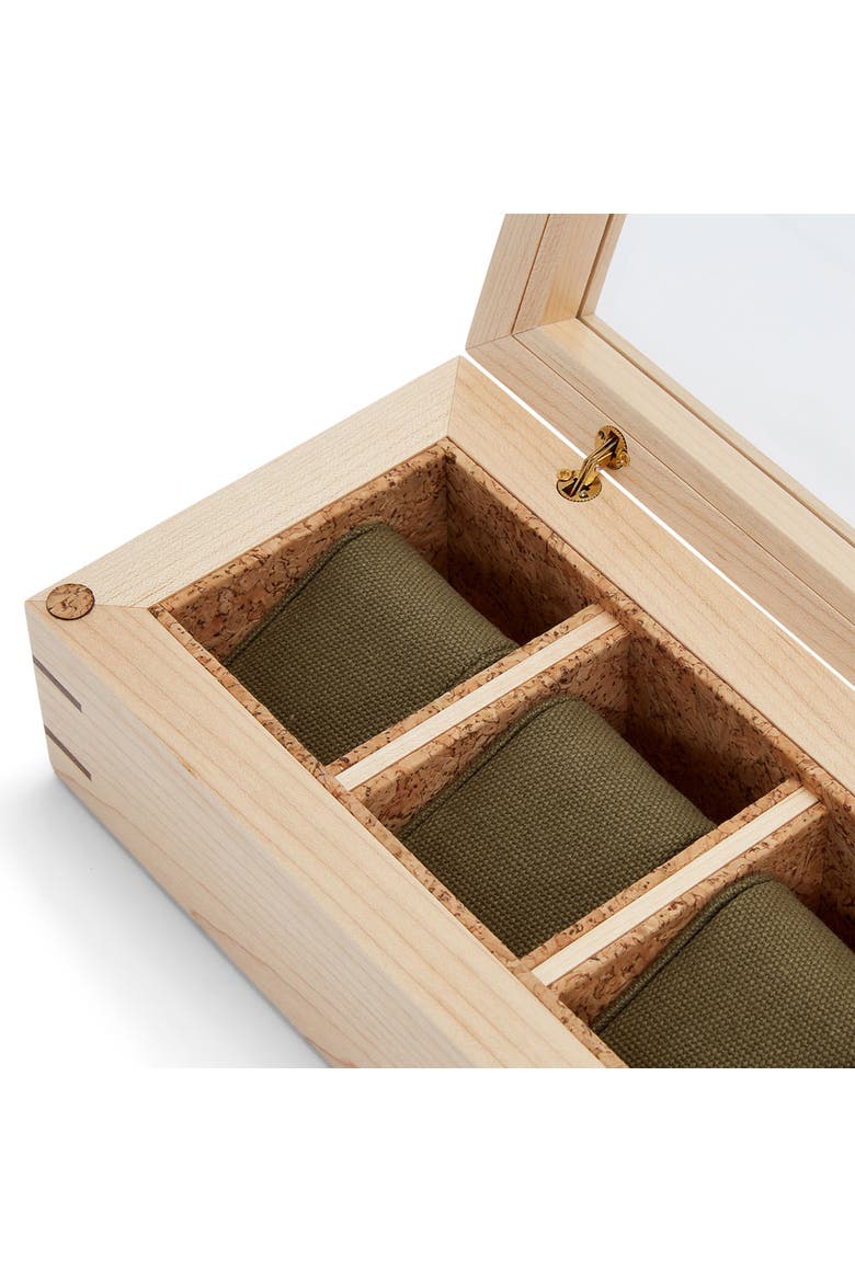 x Analog Shift Flatiron II 5 Piece Watch Box, Alternate, color, Wood