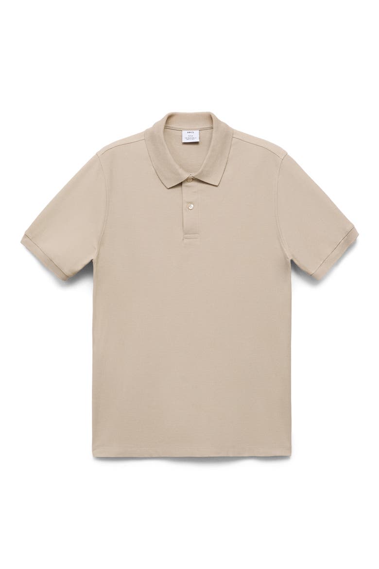 Regular Fit Cotton Pique Knit Polo, Alternate, color, ECRU
