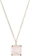 Bony Levy 14K Gold Pink Quartz Pendant Necklace