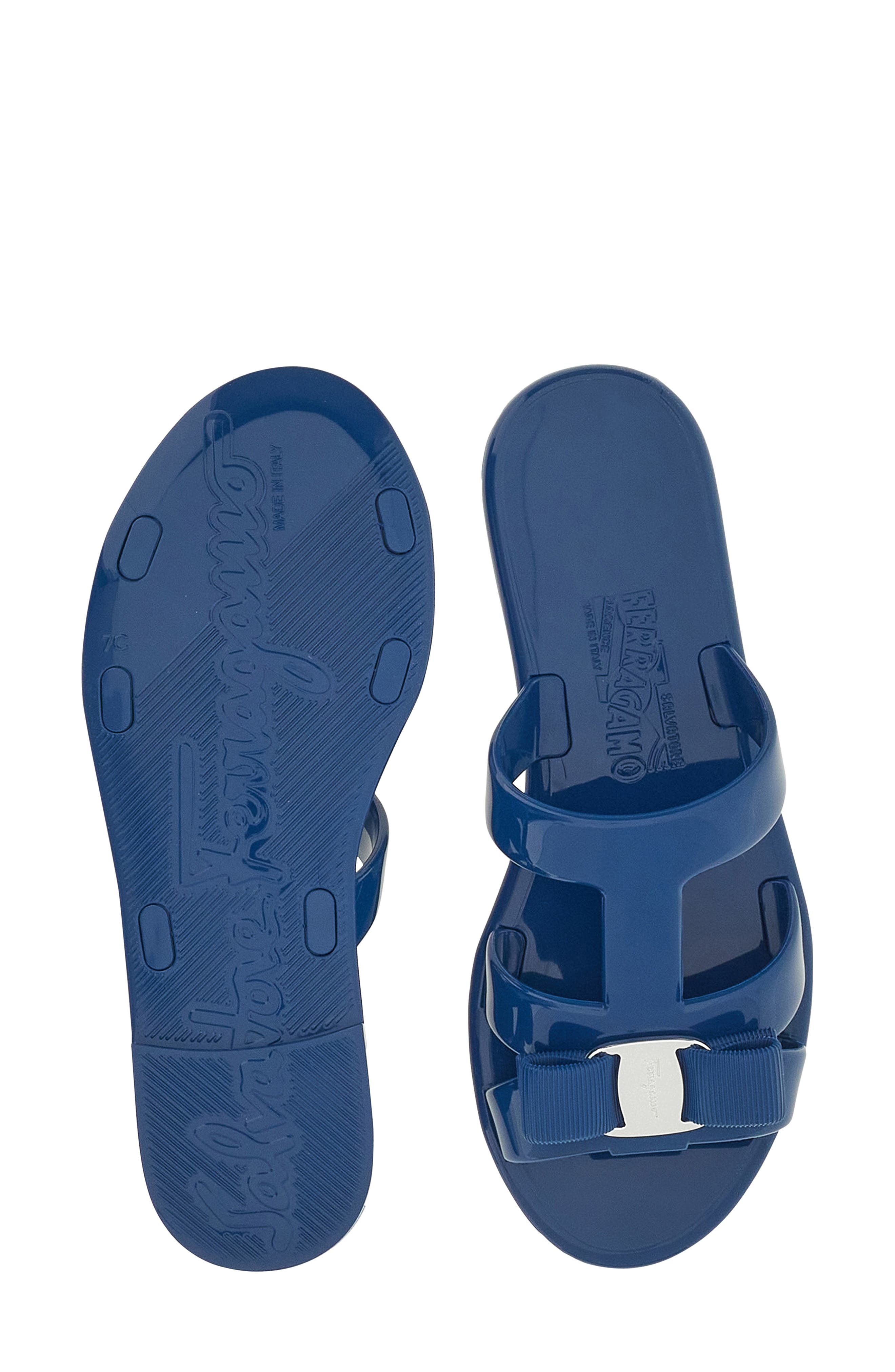 FERRAGAMO Lylia Bow Jelly Sandal, Alternate, color, 