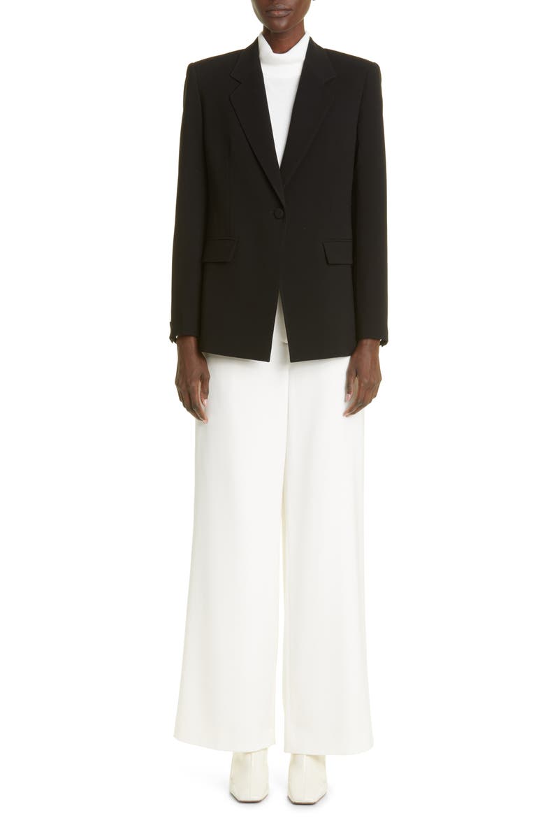 Holder Tailored One-Button Blazer, Alternate, color, BLACK