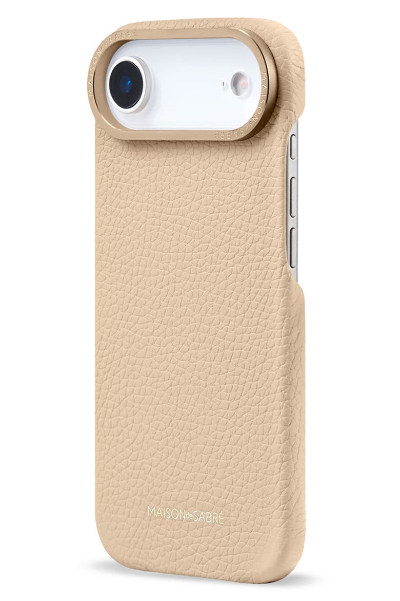 Leather Phone Case iPhone 17 Air, Alternate, color, Saharan Nude