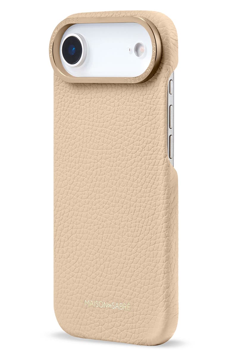 MAISON de SABRÉ Leather Phone Case, Alternate, color, Saharan Nude