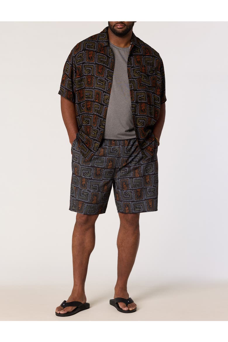 Big & Tall Hermosa Lined Hybrid Shorts, Alternate, color, BLACK