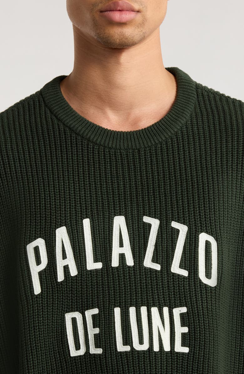 PacSun Oversize 1996 Cotton Sweater, Alternate, color, Forest Green