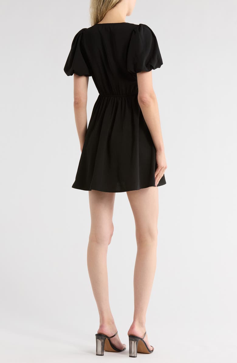 WISHLIST Puff Sleeve Dress, Alternate, color, Black