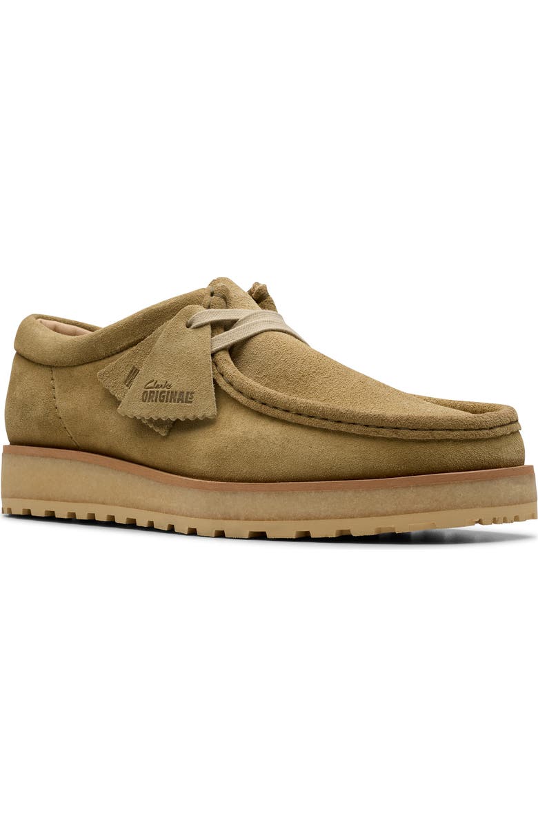 Clarks<sup>®</sup> Wallabee Scout Lo Chukka, Main, color, Dark Sand Suede