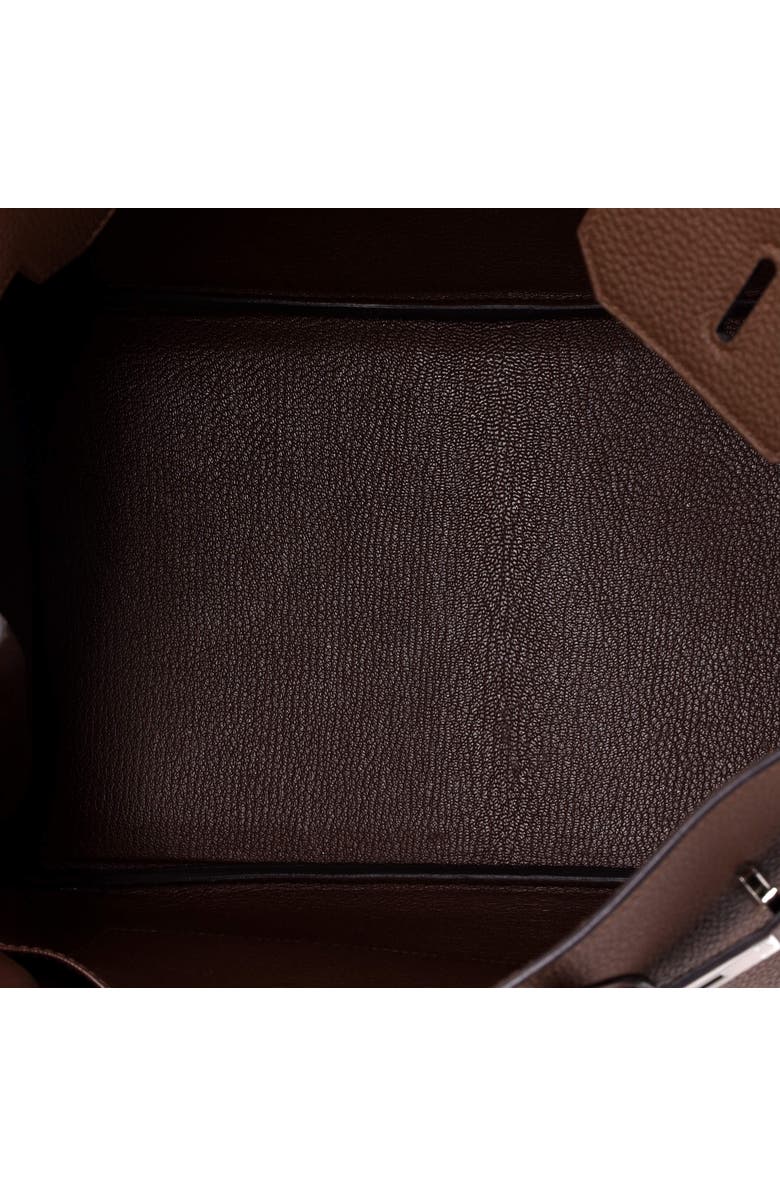 Pre-Owned Hermes Birkin Handbag Brown Togo with Palladium Hardware 35, Alternate, color, Brulee