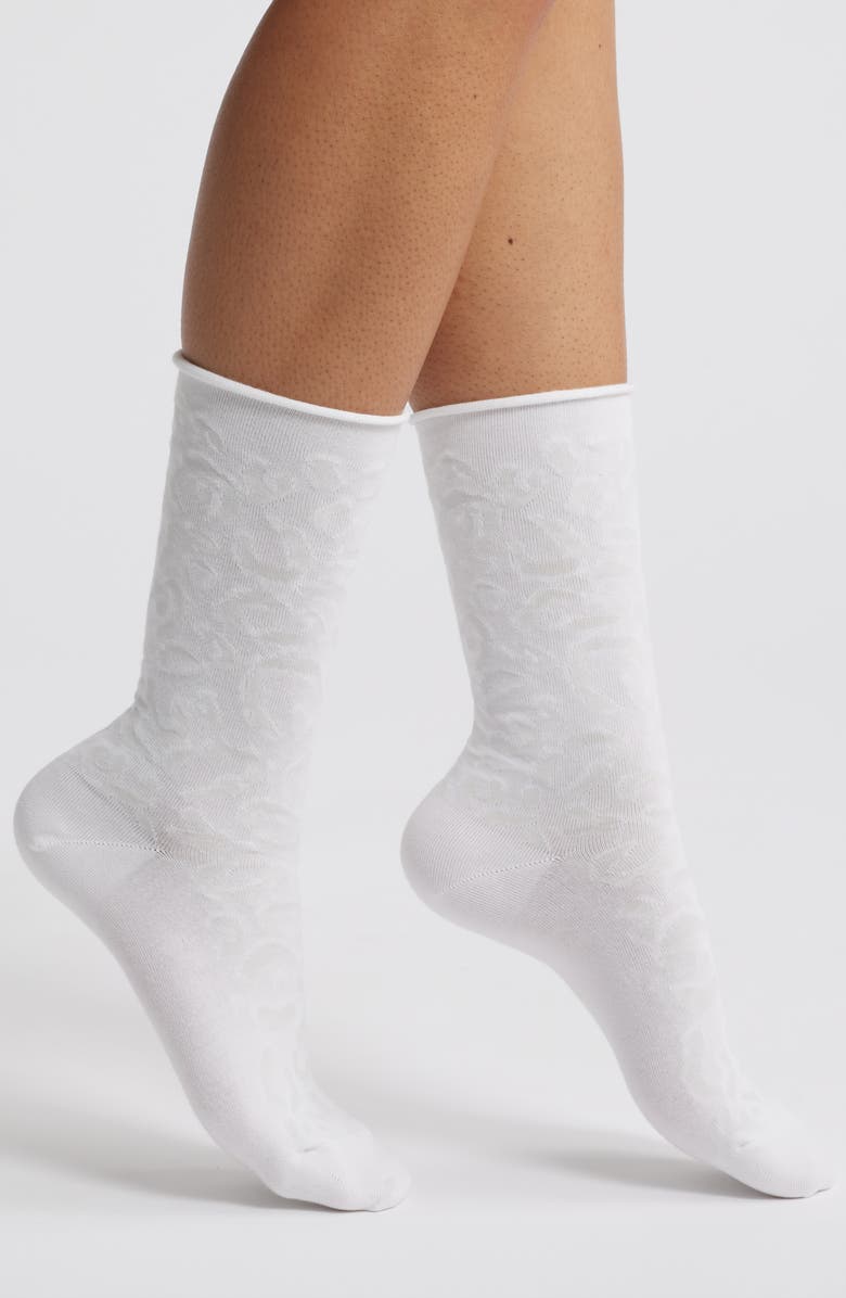 Hue Jeans Cotton Blend Crew Socks, Main, color,