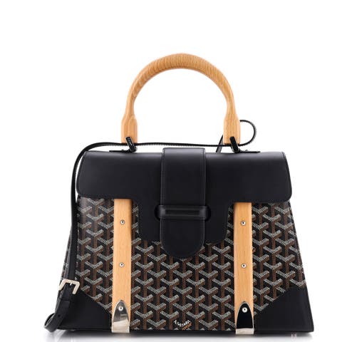 Saigon Top Handle Bag Coated Canvas with Leather MM