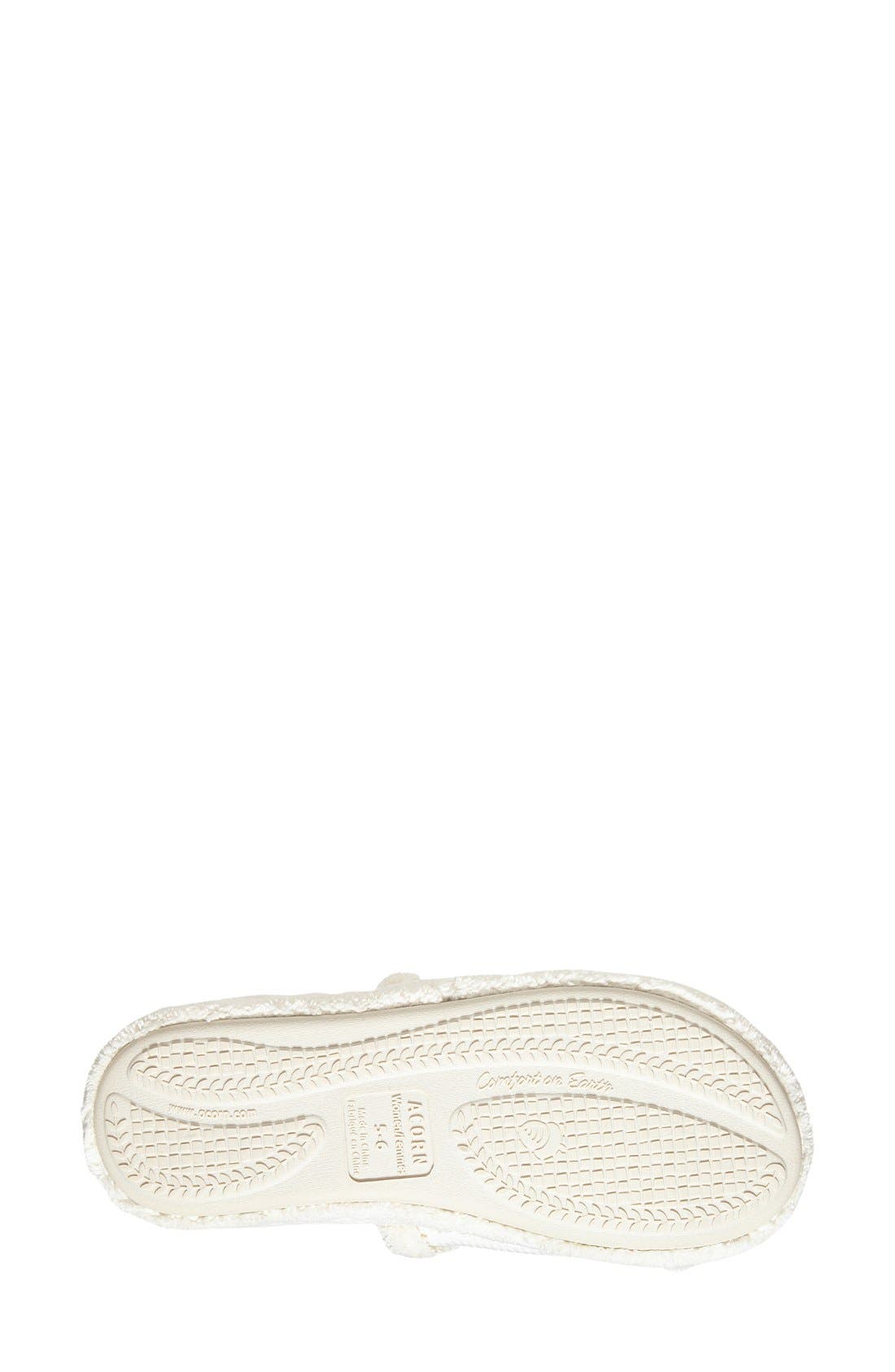 Acorn Waffle Spa Slide Slipper, Alternate, color, Natural