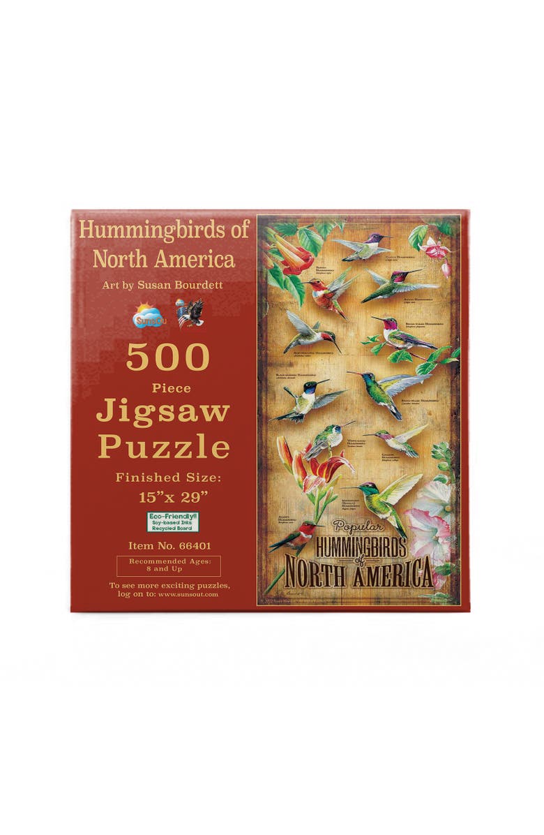 Sunsout Hummingbirds of North America 500 piece Jigsaw Puzzle for Adults, Alternate, color, Multicolor