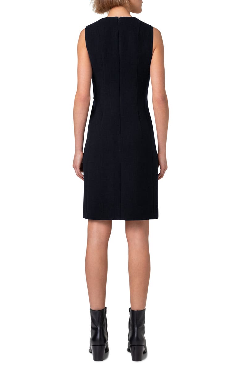 Akris Wool Double Face Crepe Sheath Dress, Alternate, color,