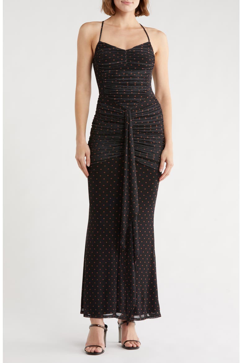 azula bridesmaid dresses AFRM Ruched Mesh Body-Con Dress (Women) ethereal look. COLOR:Black Black Dusty blue dress collection:75-and-under ANRABESS Womens Boho Floral