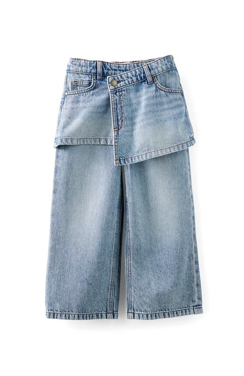 Kid's Super Wide Leg Skirt Denim Jean