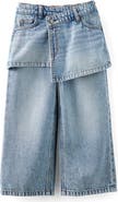 Cotton On Kids Kid's Super Wide Leg Skirt Denim Jean
