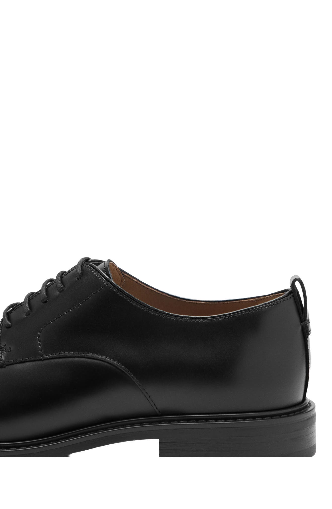 Plain Toe Leather Derby, Alternate, color, BLACK