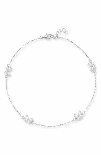 Butterfly Cubic Zirconia Anklet