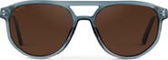 WMP Eyewear Hudson - 55mm Geometric Aviator Polarized Sunglasses