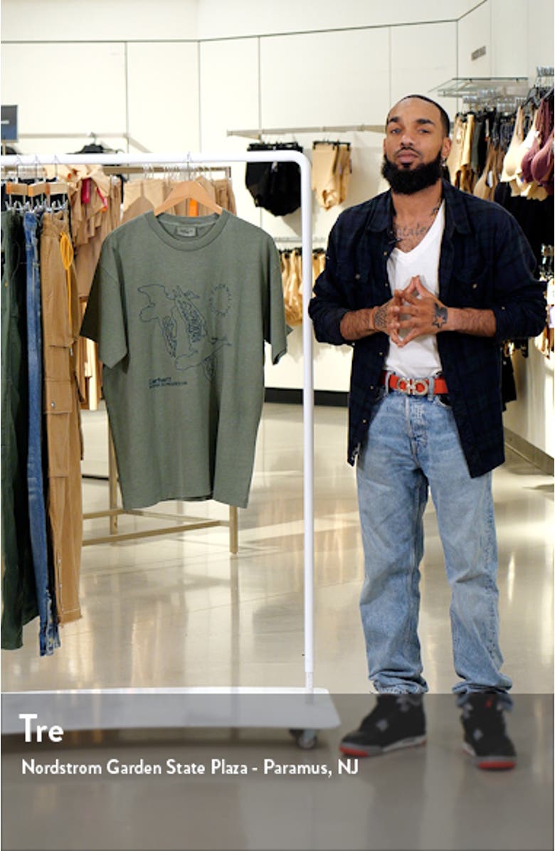 Flying Ducks Loose Fit Organic Cotton Graphic T-Shirt, sales video thumbnail