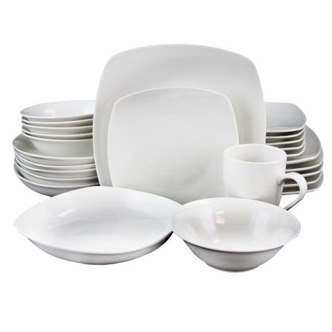 Hagen Square Dinnerware Set , Set of 30