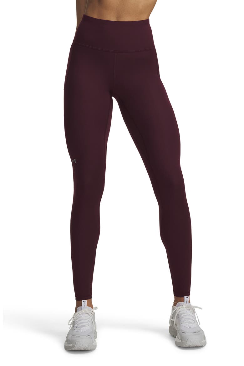Movement Pocket High Waist Performance Leggings, Main, color, RED