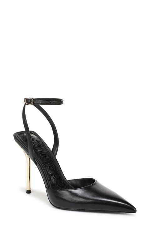 Ankle Strap Pointed Toe Pump (Women)