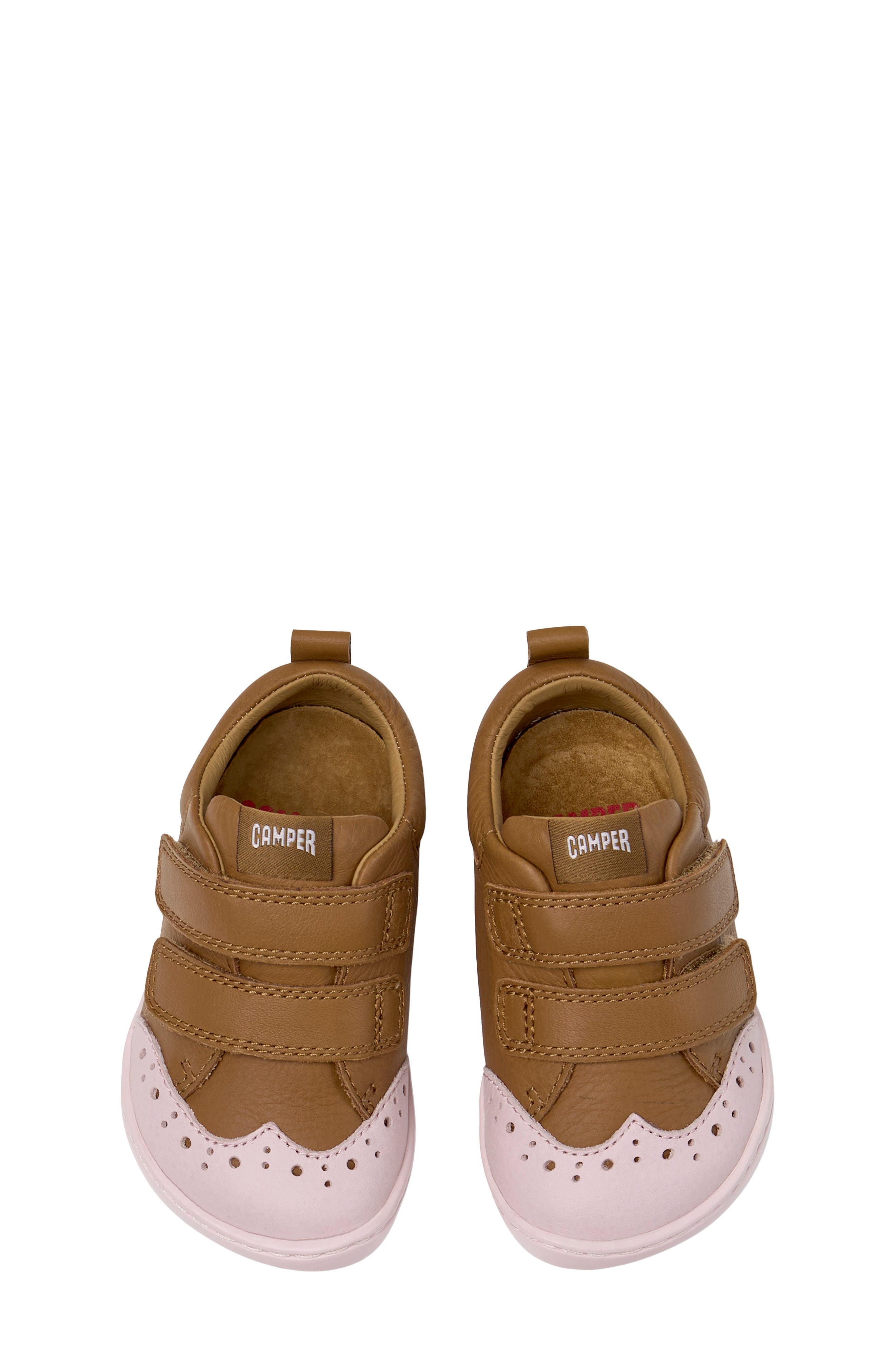 Kids' Peu Cami First Walker Sneaker, Alternate, color, MEDIUM BROWN